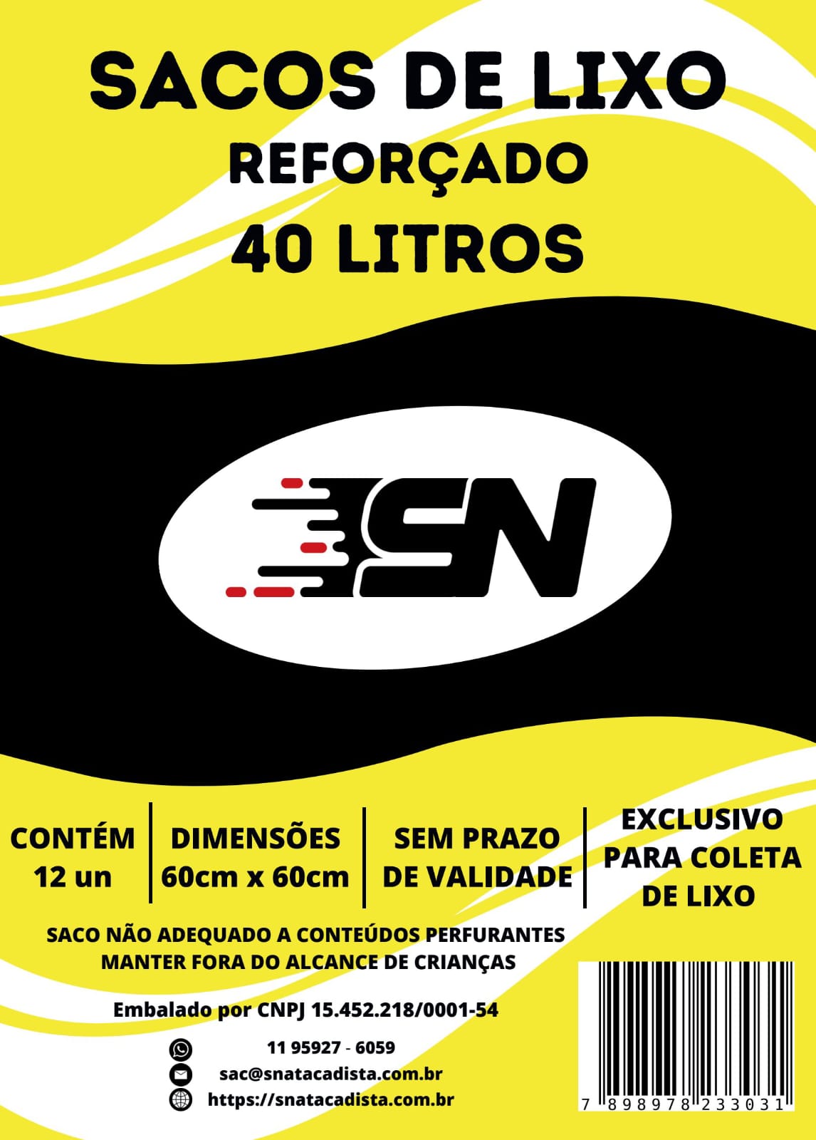 Sacos de Lixo SN - Marca Própria