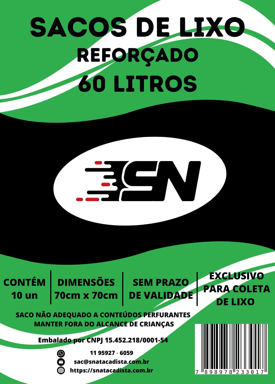 Sacos de Lixo SN - Marca Própria